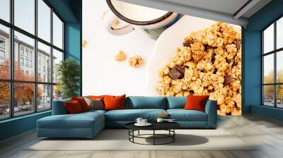 Crunchy muesli for breakfast. Wall mural