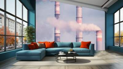 Industrial Landscape with Factory Wall mural