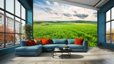 Landscape with Fields and Sky Wall mural