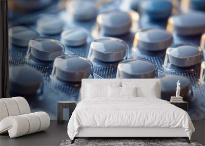 Medical pills in blister pack Wall mural