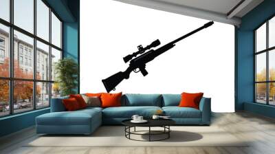 weapons gun silhouette
 Wall mural