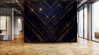 gold luxury background, gold luxury lines background Wall mural