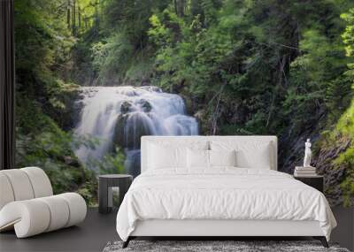 waterfall in the forest Wall mural