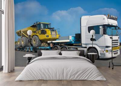 Heavy Plant Movement - Low-Loader -Haulage Wall mural