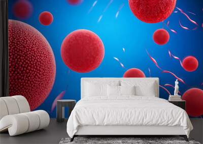  Blood cell red 3d background vein flow platelet wave cancer medicine artery abstract. Red cell hemoglobin blood donate anemia isolated plasma leukemia donor vascular system anatomy hemophilia vessels Wall mural