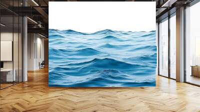  Sea water surface isolated on white background, cut out  Wall mural