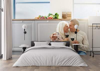 Elderly couple on a kitchen floor Wall mural