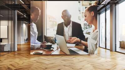 Group of multi ethnic business people at a meeting Wall mural