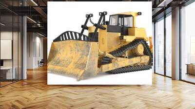 Bulldozer isolated Wall mural