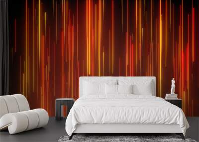 abstract directional neon lines geometric background. data flow. optical fiber. explosion star. 3d i Wall mural