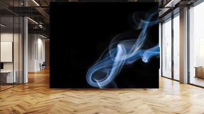 smoke at black background 2 Wall mural