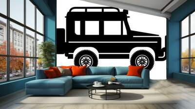 Off-road vehicle, vector illustration Wall mural