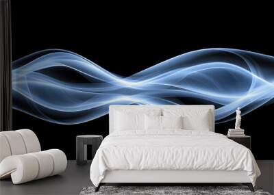 Abstract Blue Wave Background Wall mural