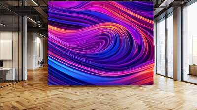 Abstract Swirls of Color Wall mural