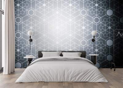 Abstract technology illustration. Futuristic tech background. Wall mural