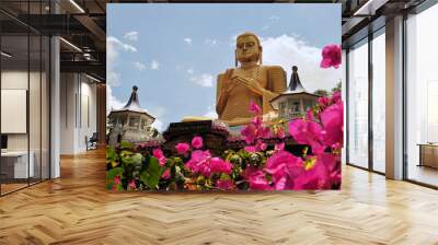 Golden Buddha of Dambulla, Sri Lanka. Wall mural