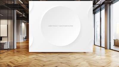 Modern abstract light minimal background circle shape design Wall mural