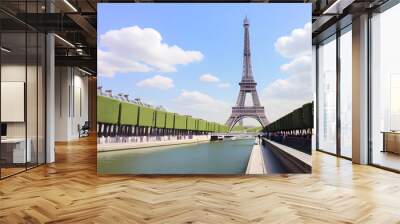 eiffel tower in paris france Wall mural