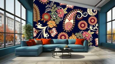 Seamless floral pattern Wall mural