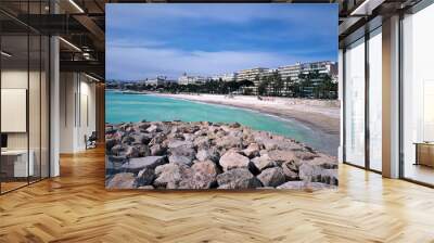 seascape from holiday in Cannes, France Wall mural