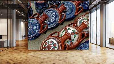 folk pottery 2 Wall mural