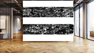 Seamless old worn background. White and black stripes. Vector il Wall mural