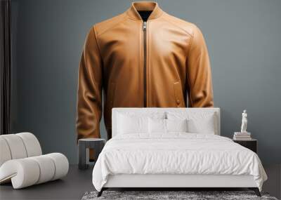 Modern Bomber Jacket Featuring Sleek and Minimalist Design Wall mural