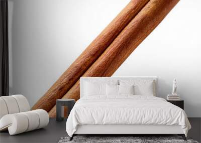 A cinnamon stick is shown in a transparent background Wall mural