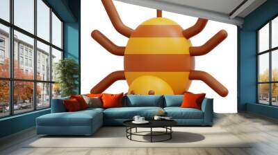 spider 3d render icon illustration Wall mural