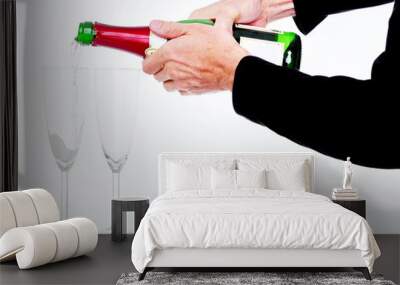 pouring champagne Wall mural