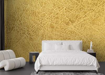 close up shot of gold leather texture background Wall mural