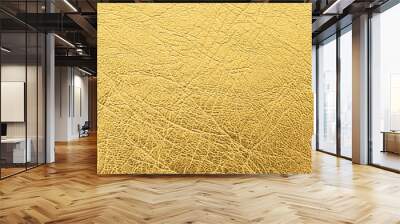 close up shot of gold leather texture background Wall mural