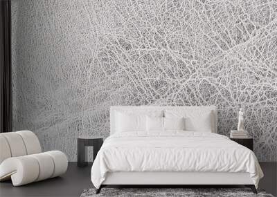 close up shot of silver leather texture background in HD ratio, 16x9 Wall mural