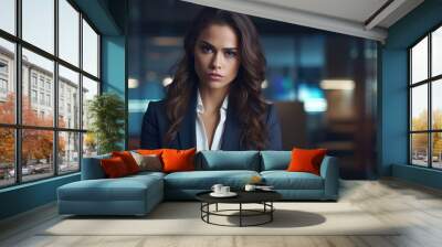 Portrait of businesswoman    Wall mural