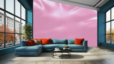 Calm richness: slow waves of smooth pink silk, elegance and luxu Wall mural