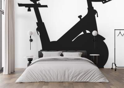 Exercise bike icon Wall mural