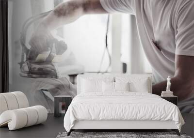 hand ironing Wall mural