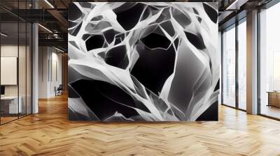 3D render abstract texture of the crystal vine work shines. Wall mural