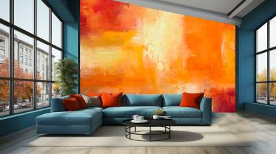 Abstract picturesque background with paint strokes and splashes Wall mural