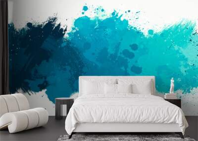 bright Abstract watercolor drawing on a paper image	 Wall mural