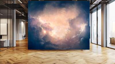 Nebula on a background of outer space	 Wall mural