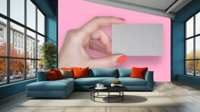 Blank business card Wall mural