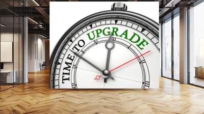 time to upgrade concept clock Wall mural