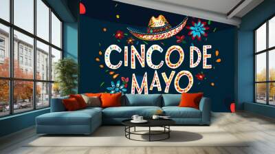 Cinco de Mayo Fiesta banner Wall mural