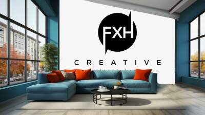 FXH creative circle letters logo design victor	
 Wall mural