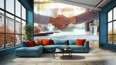 Business Handshake Agreement Wall mural