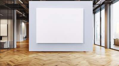 Blank White canvas isolated on gray background. Template, mock up Wall mural