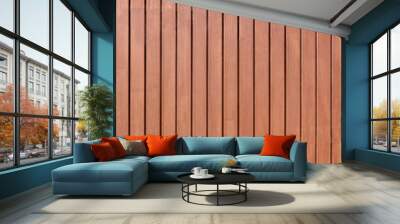 Wood paneling background texture. Ipe Teak Wood Pattern Tropical Wood Wall mural