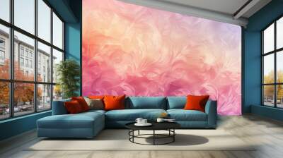 A colorful background with pink and purple flowers Wall mural