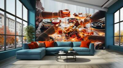 Dinner party Wall mural